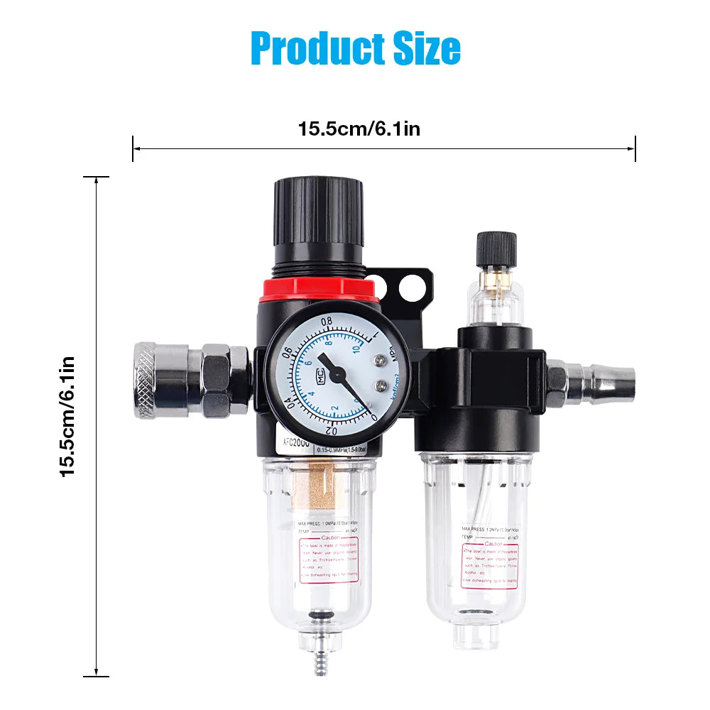 AFC2000 G1/4 Air Compressor Moisture Filter and Lubricator Regulator