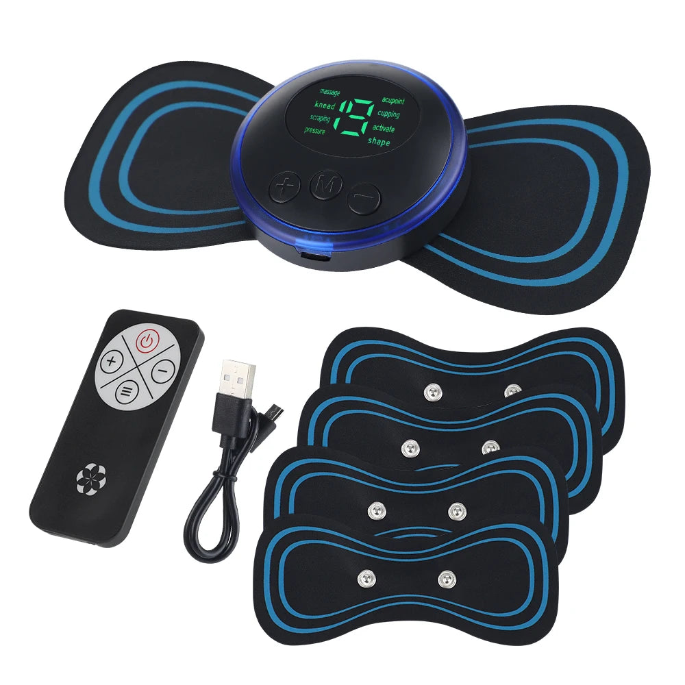 Portable Electric Muscle Massage Patch with Remote