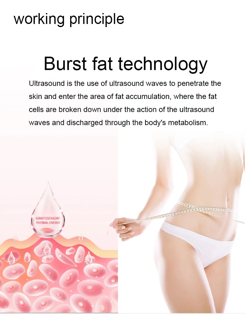 40K Ultrasonic Cavitation and RF Body Shaping Machine
