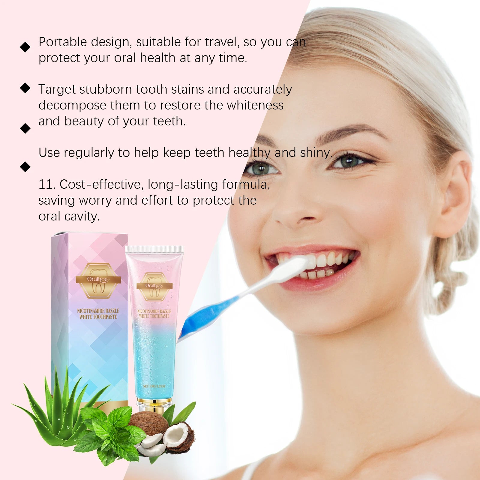 Teeth Whitening and Cavity Repair Mint Toothpaste - 5