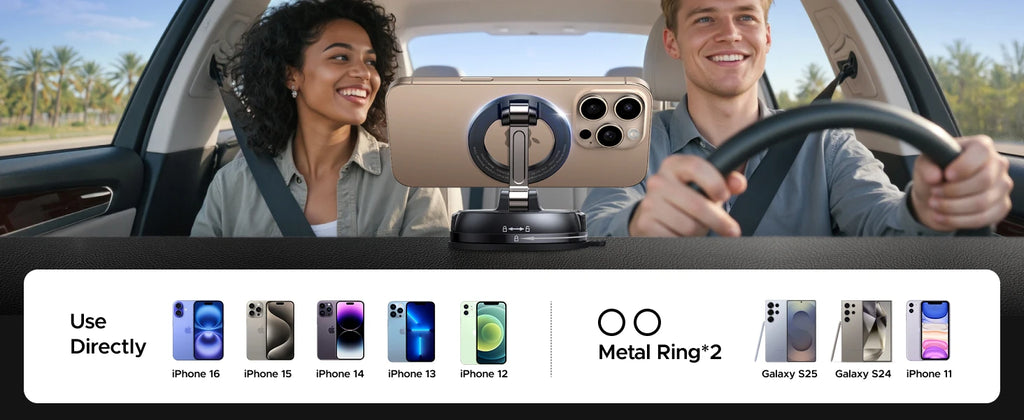 Magnetic Dashboard Car Phone Mount for Smartphones