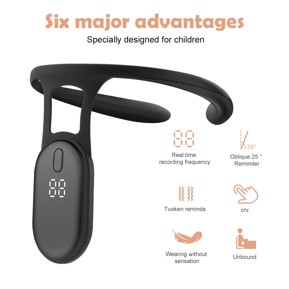 Intelligent Posture Corrector with Vibration Reminder and LCD Display