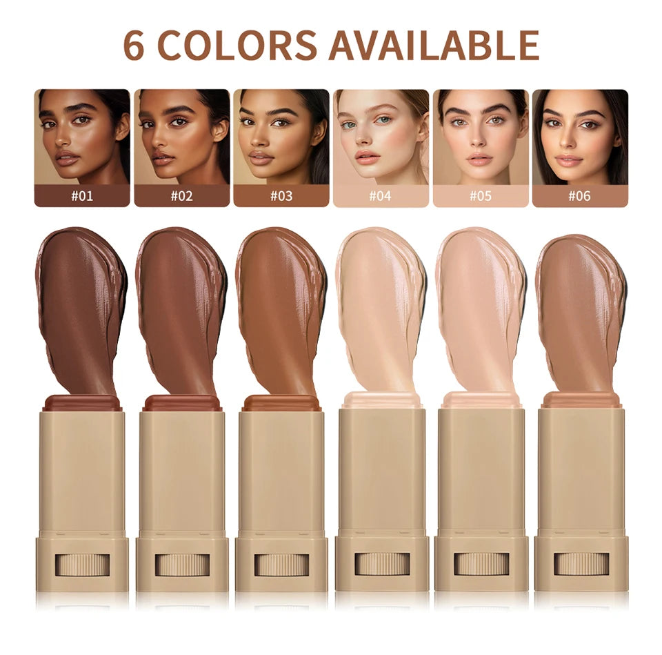 Matte Foundation Stick with Built-in Brush