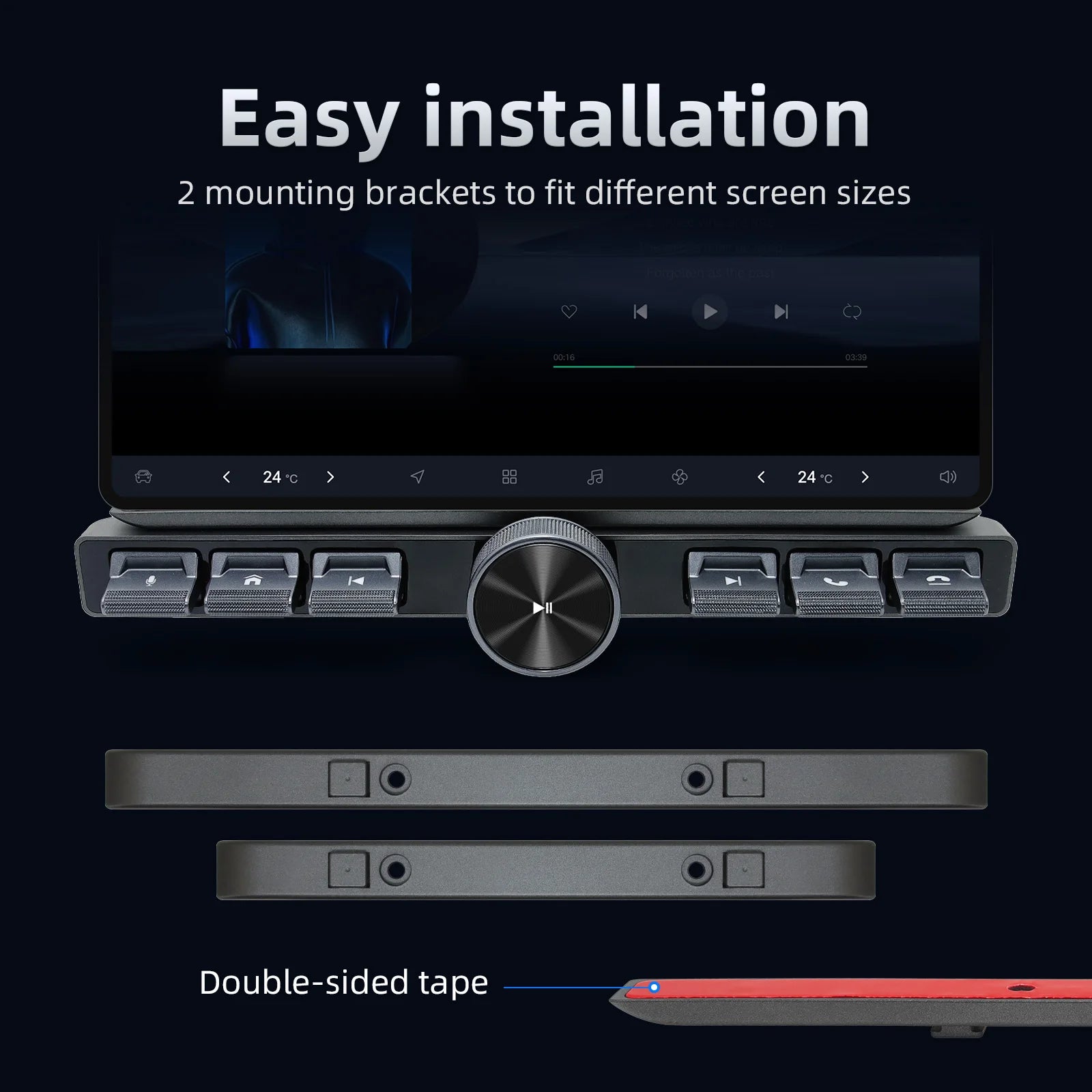 Wireless Multimedia Steering Wheel Control Button for Car Navigation - 15