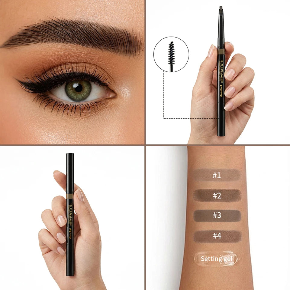 Waterproof 2-in-1 Eyebrow Pencil and Gel - 17