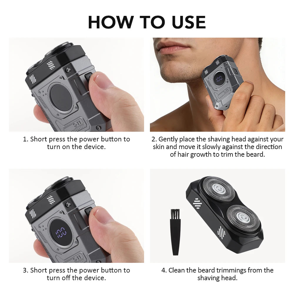 Portable Electric Shaver for Travel and Daily Grooming - 26