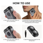Portable Electric Shaver for Travel and Daily Grooming