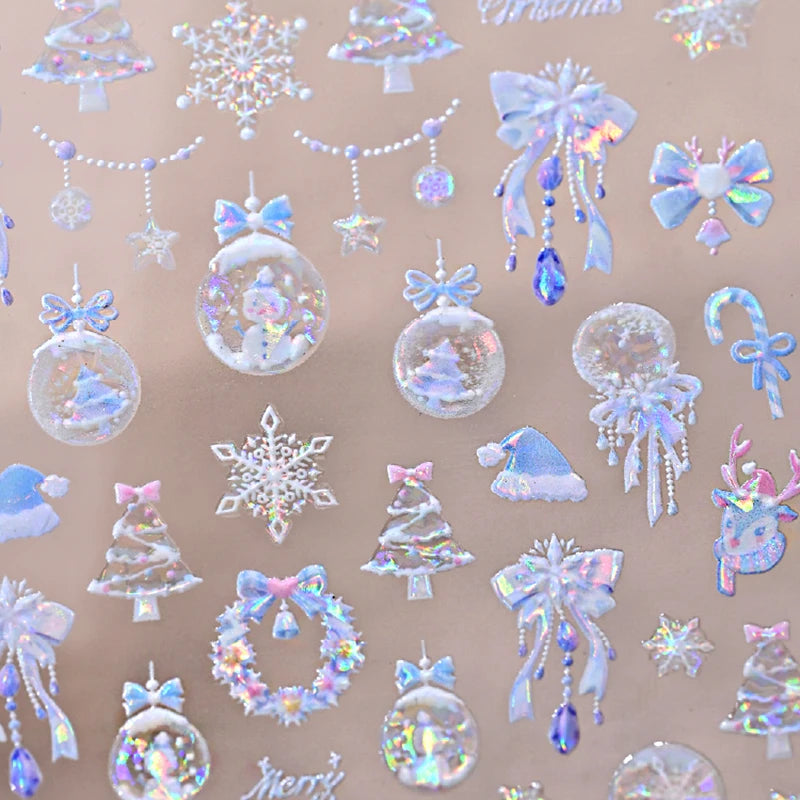 Christmas Cartoon Nail Art Decals