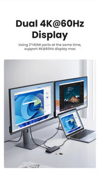10-in-1 USB-C Docking Station with Dual 4K 60Hz HDMI and 100W PD