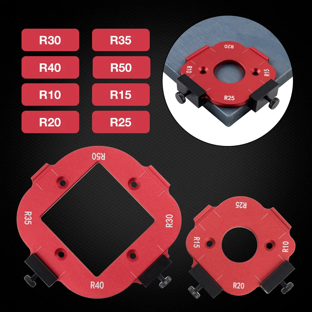 Router Corner Radius Template Jig for Woodworking