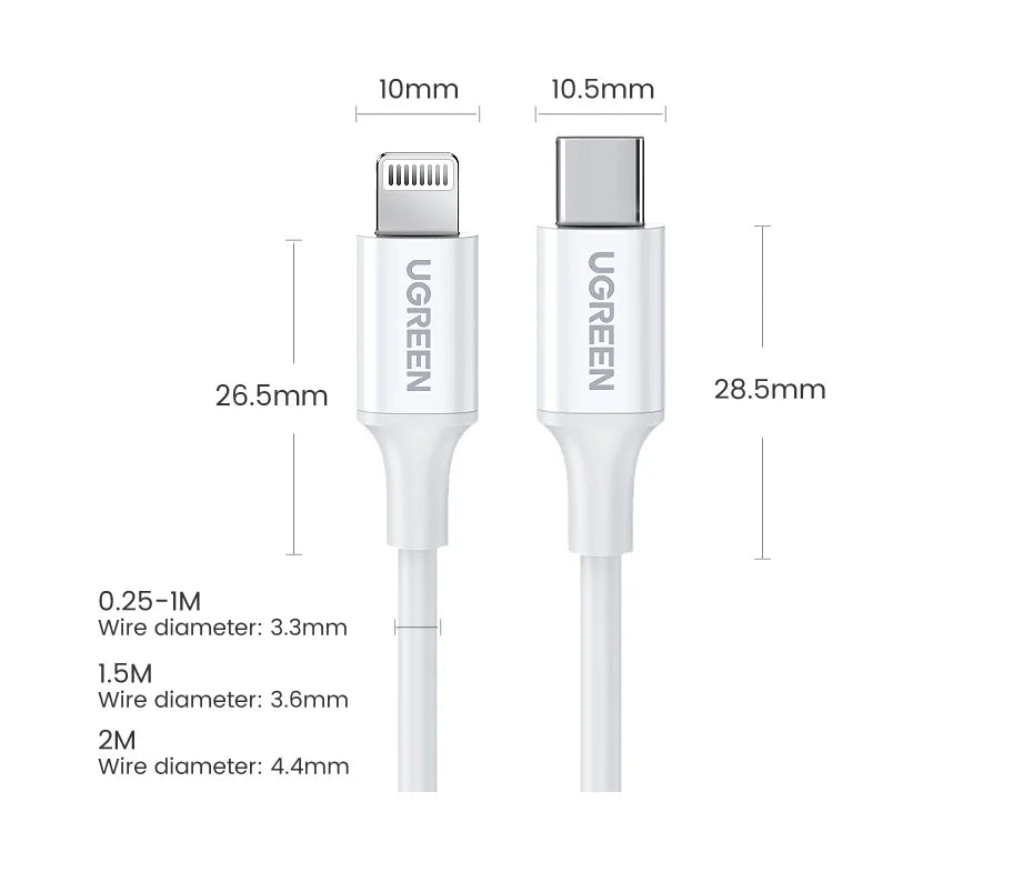 20W PD USB-C to Lightning Fast Charging Cable
