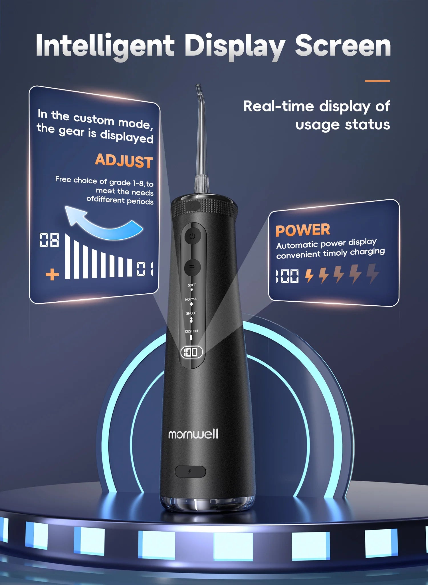 Portable Cordless Electric Water Flosser for Teeth Cleaning - 8