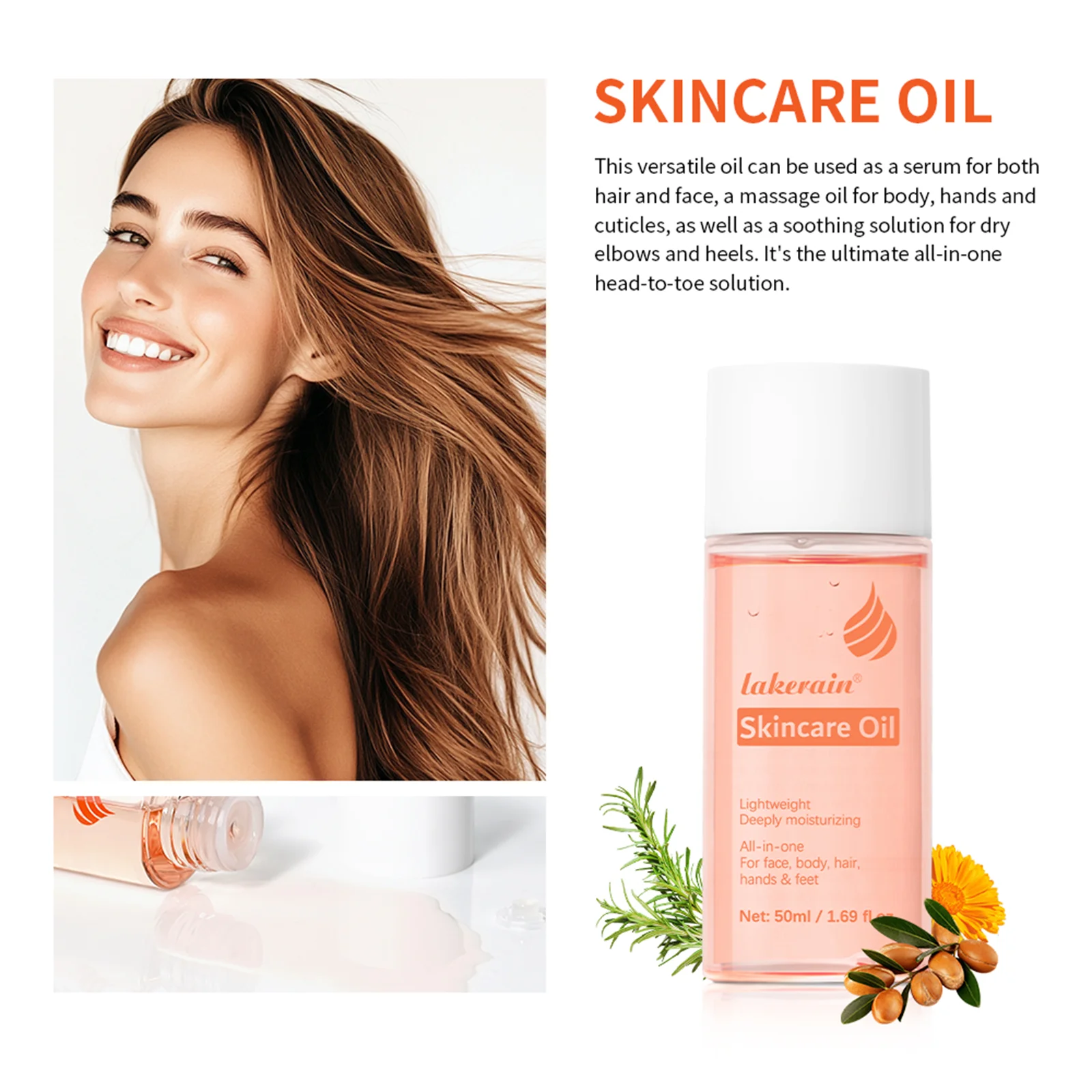 Multipurpose Skincare Oil for Face, Body and Hair - 4