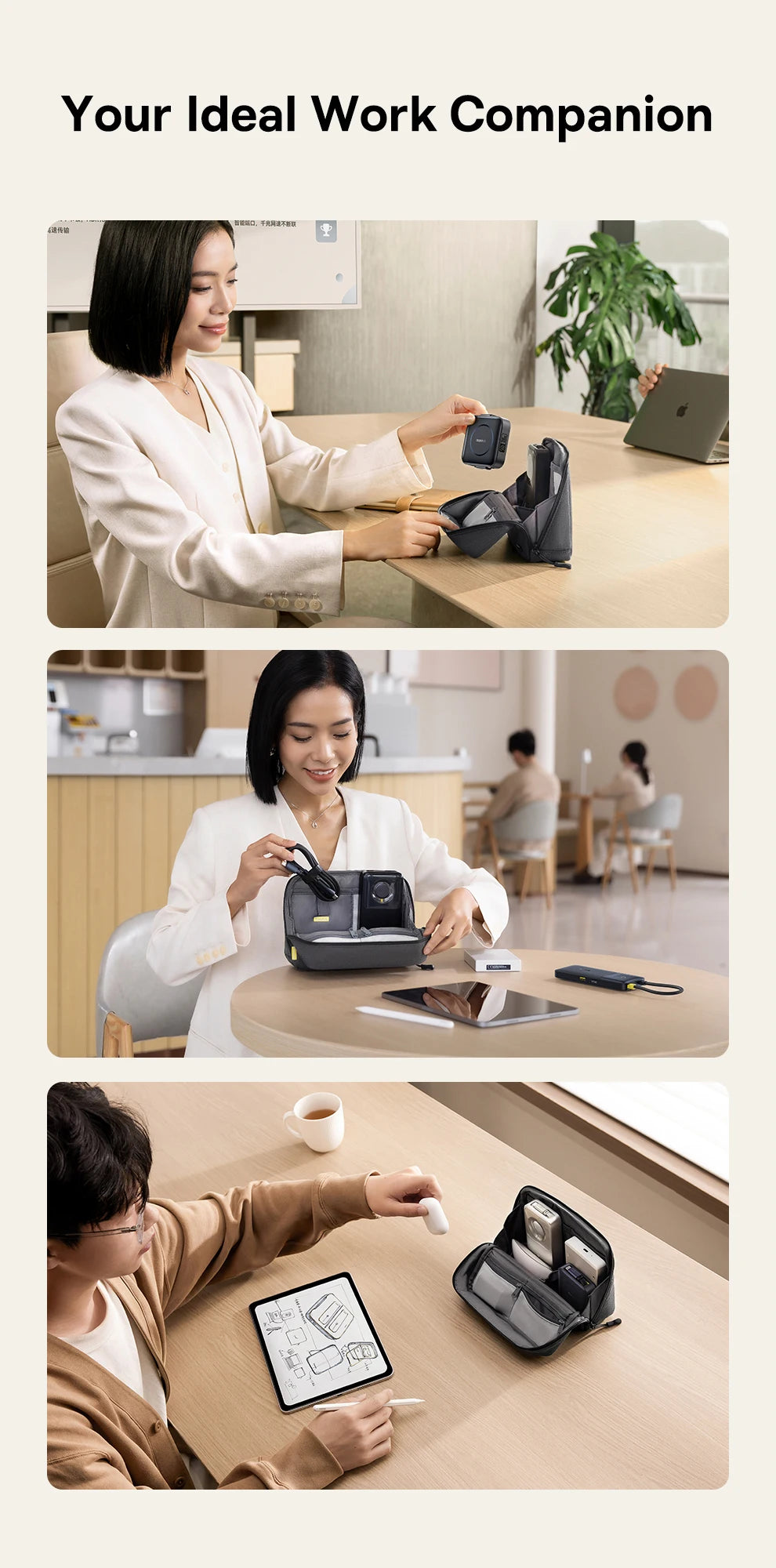 Portable Digital Electronics Travel Organizer Case