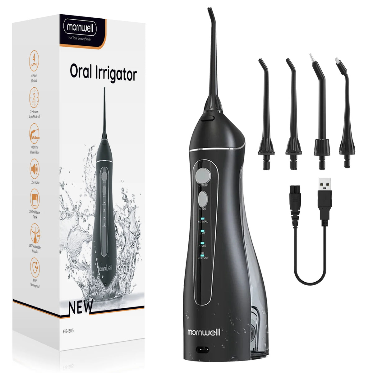 Portable Rechargeable Water Flosser for Oral Care