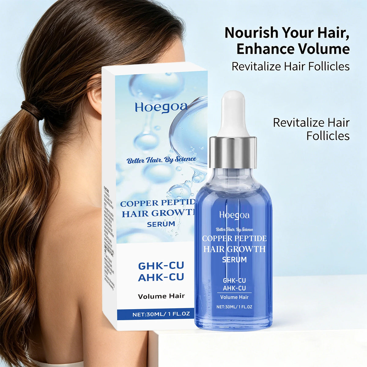 Copper Peptide Hair Serum for Dry Damaged Hair
