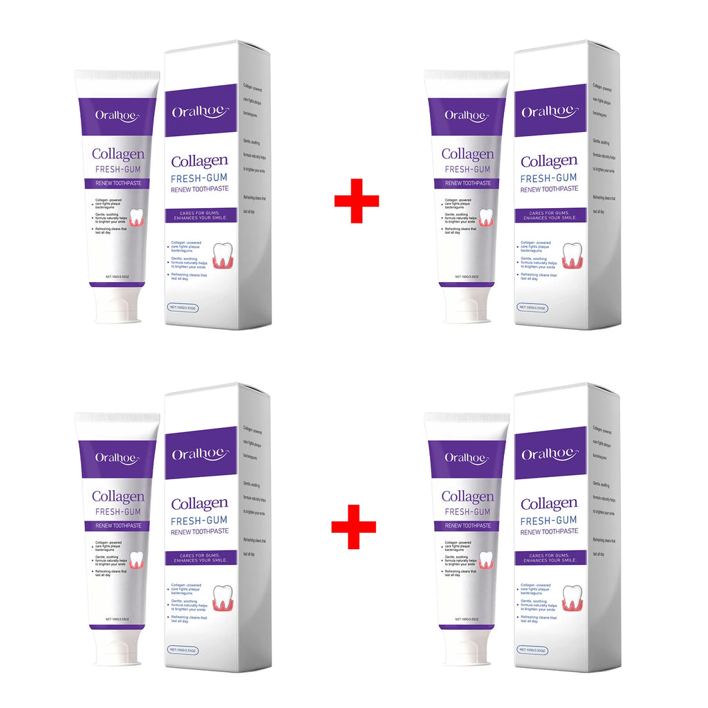 Collagen Whitening Toothpaste for Fresh Breath and Gum Care