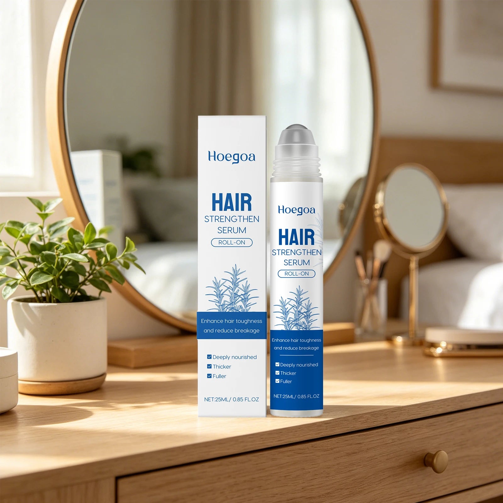 Rosemary Hair Growth Serum Roll-On for Scalp Nourishment - 4