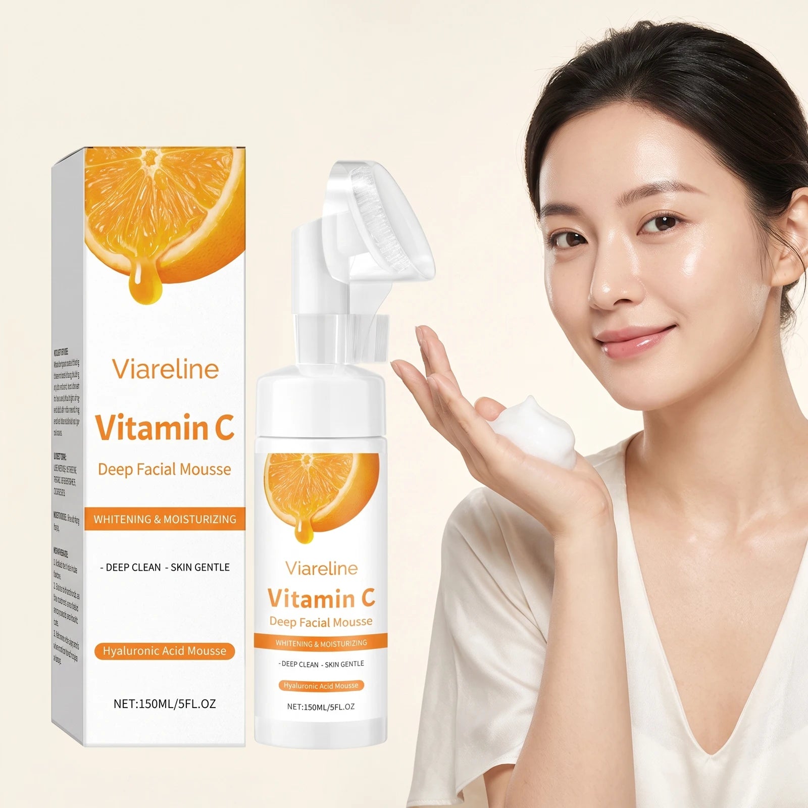 Vitamin C Brightening Facial Cleansing Foam - 2