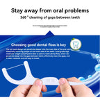 Portable Disposable Dental Floss Picks with Storage Case