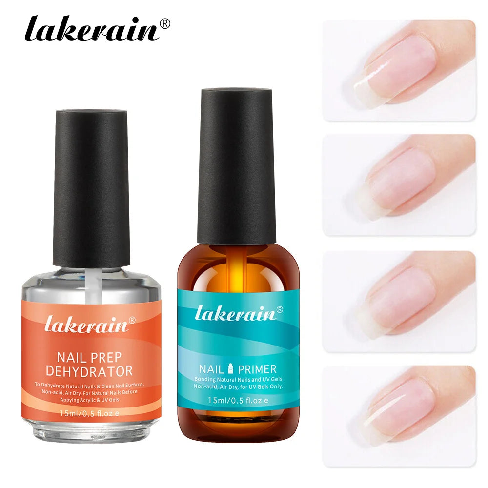 Nail Prep Dehydrator and Primer Set for Long-Lasting Manicures - 1
