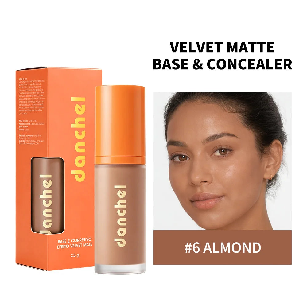 2-in-1 Velvet Matte Liquid Foundation and Concealer - 22