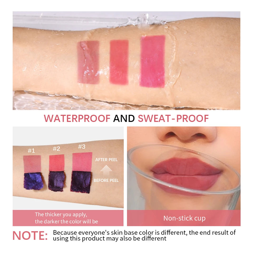 Peel-Off Long-Lasting Waterproof Lip Stain