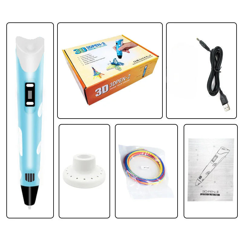 3D Printing Pen for Kids DIY Drawing Art - 19