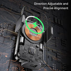 15W Fast Wireless Car Phone Charger with Automatic Clamp