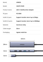 5-in-1 USB-C to 4K HDMI Hub with 100W Power Delivery