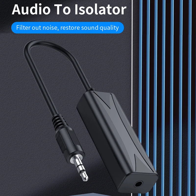 3.5mm Aux Ground Loop Noise Isolator for Car and Home Audio - 8