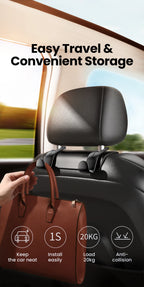 Adjustable Car Backseat Headrest Storage Hook
