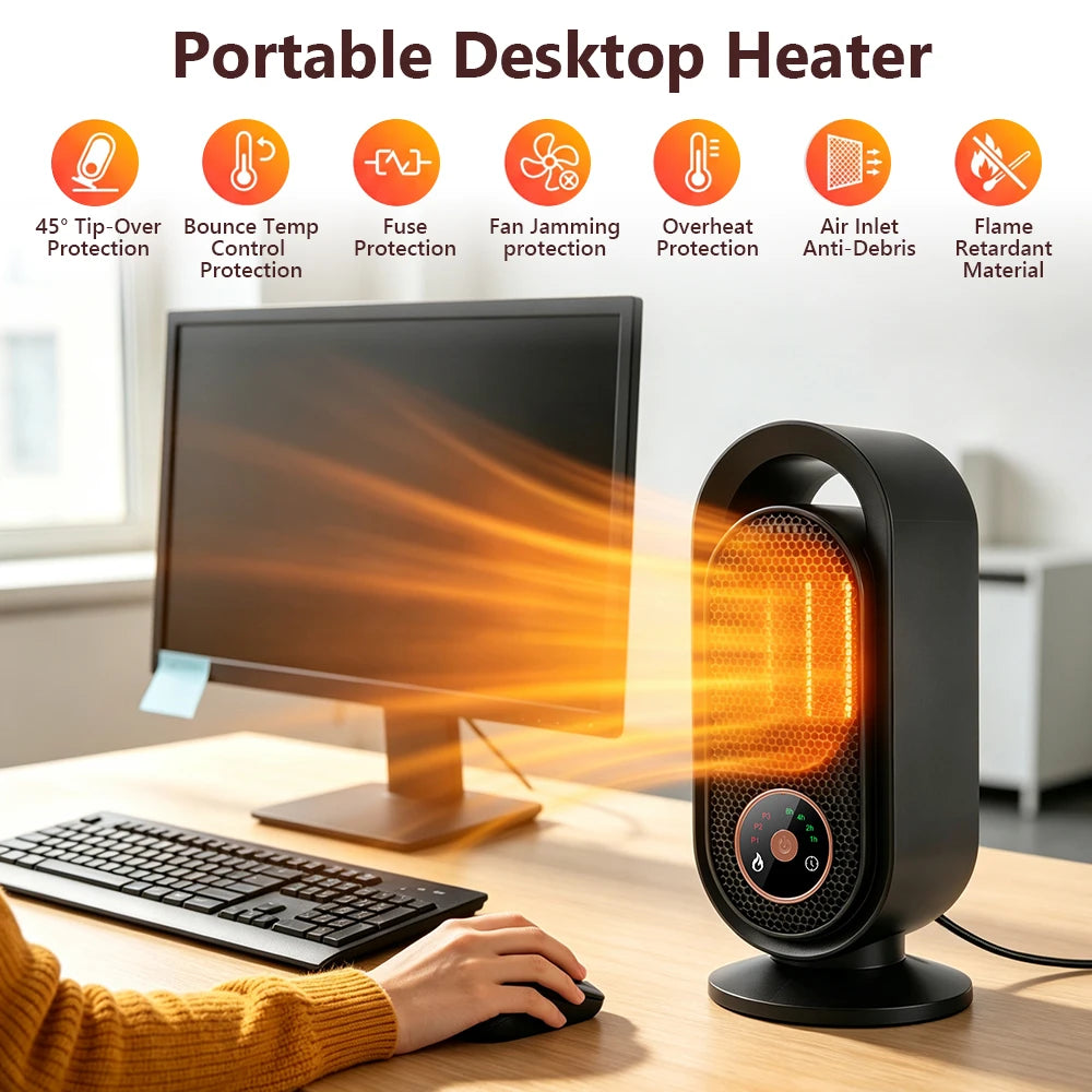 Portable Electric Ceramic Desktop Space Heater