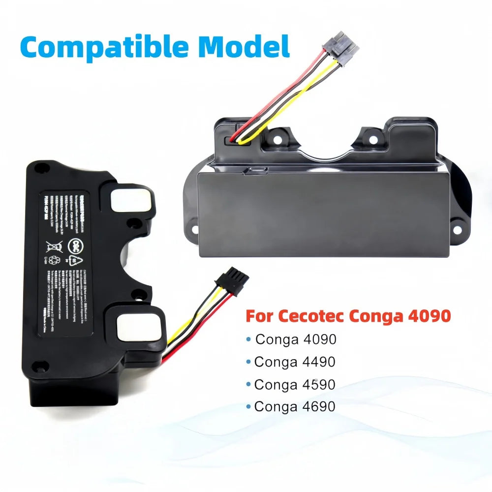 Replacement Battery for Cecotec Conga 4090 4490 4590 4690