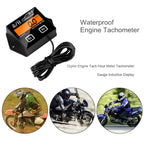 Digital Engine Tachometer and Hour Meter Gauge for Spark Ignition Engines