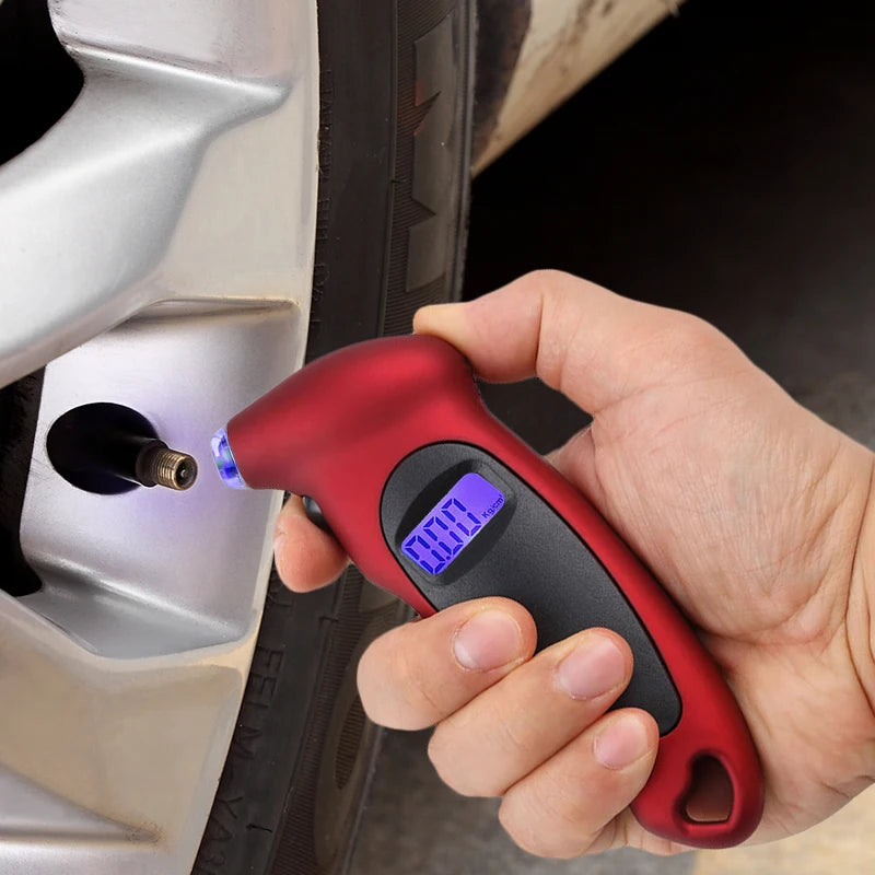 Digital Tire Pressure Gauge for Cars, Motorcycles, and Bicycles