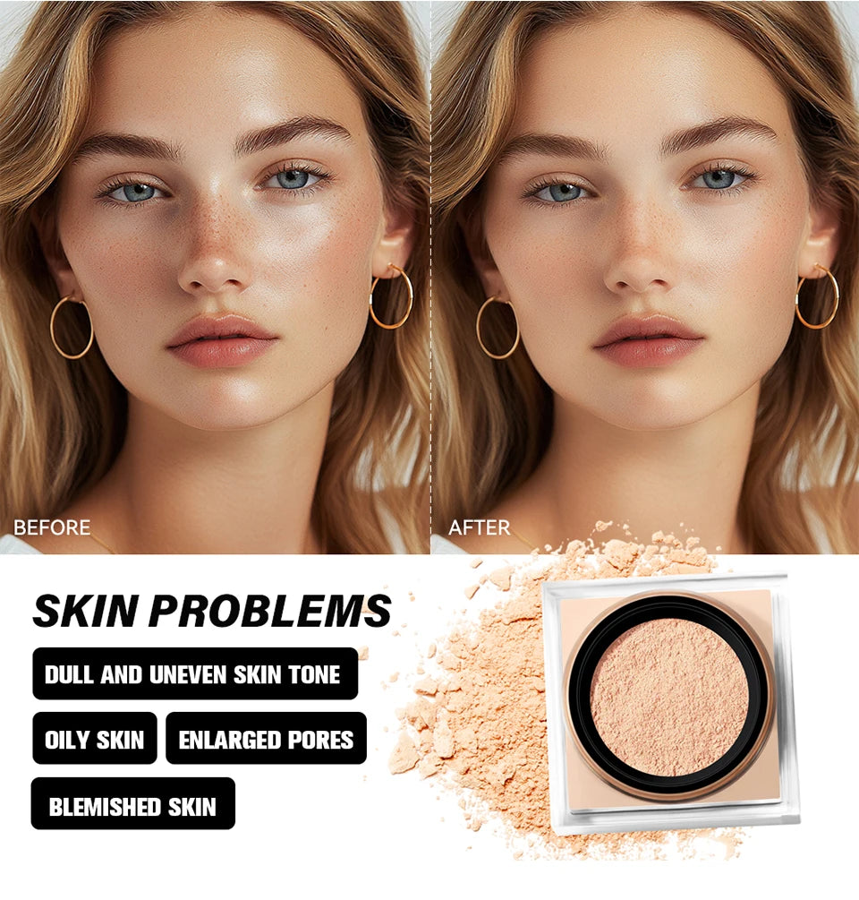 Matte Finishing Loose Baking Setting Powder for Long-Lasting Wear - 11