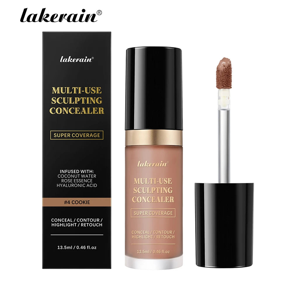 Full Coverage Waterproof Liquid Concealer and Sculpting Foundation - 27