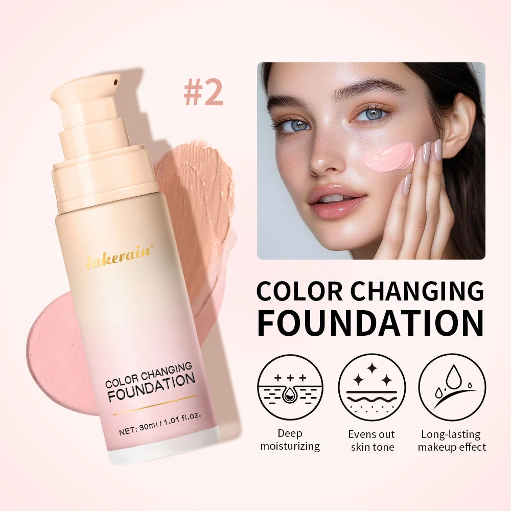 Color-Changing Liquid Foundation for Flawless Skin - 2