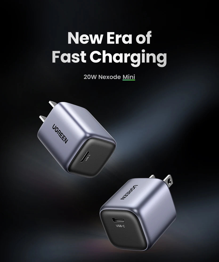 20W GaN USB-C Fast Wall Charger for Smartphones