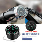 Aluminum Quartz Handlebar Clock for 22mm-25mm Motorcycle Scooter Bike