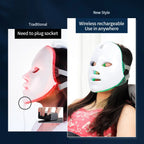 7-Color Rechargeable LED Photon Light Therapy Face Mask