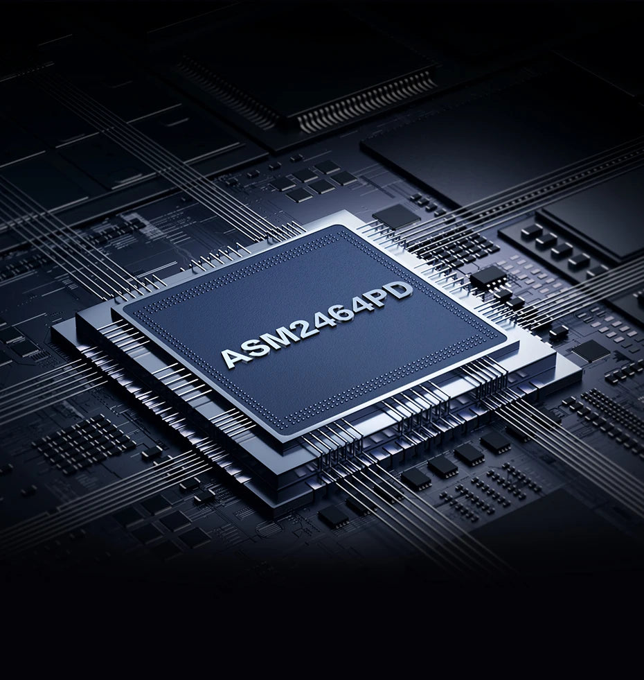 40Gbps USB4 M.2 NVMe SSD Enclosure with Cooling Fan