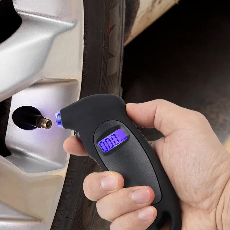 Digital Tire Pressure Gauge for Cars, Motorcycles, and Bicycles