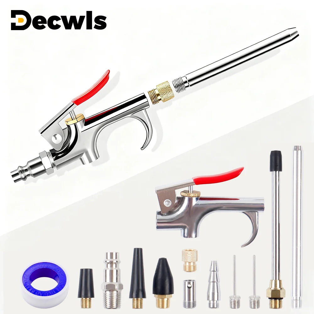 Pneumatic Air Compressor Blow Gun Cleaning Tool Set