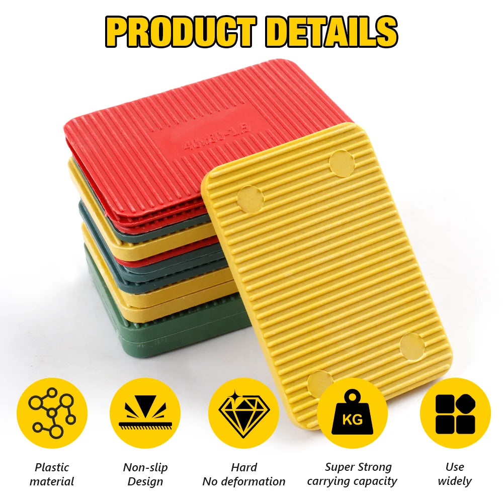 Plastic Leveling Shims and Wedges for Furniture and Windows - 2