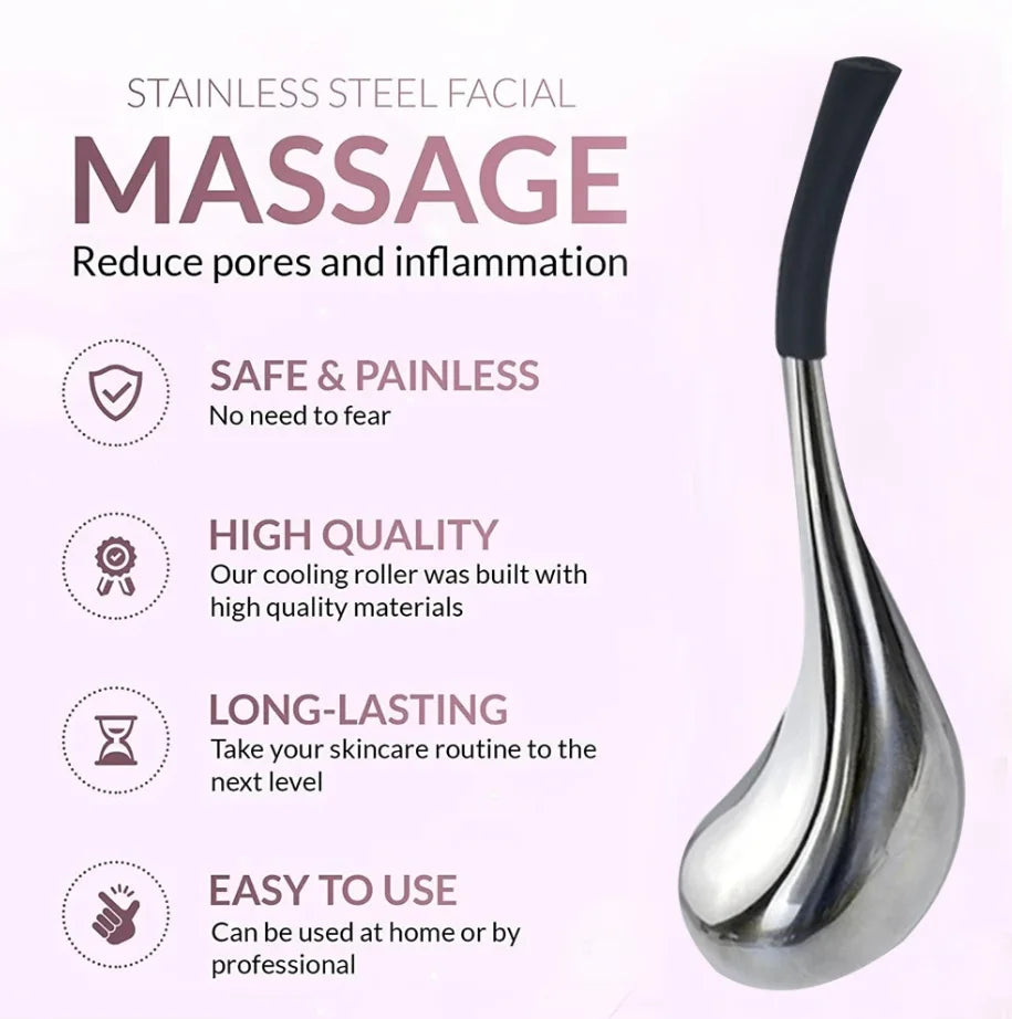 Stainless Steel Facial Ice Globes for Skin Cooling and Puffiness - 11