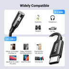 USB-C to 3.5mm AUX Adapter with Hi-Res DAC Audio Converter