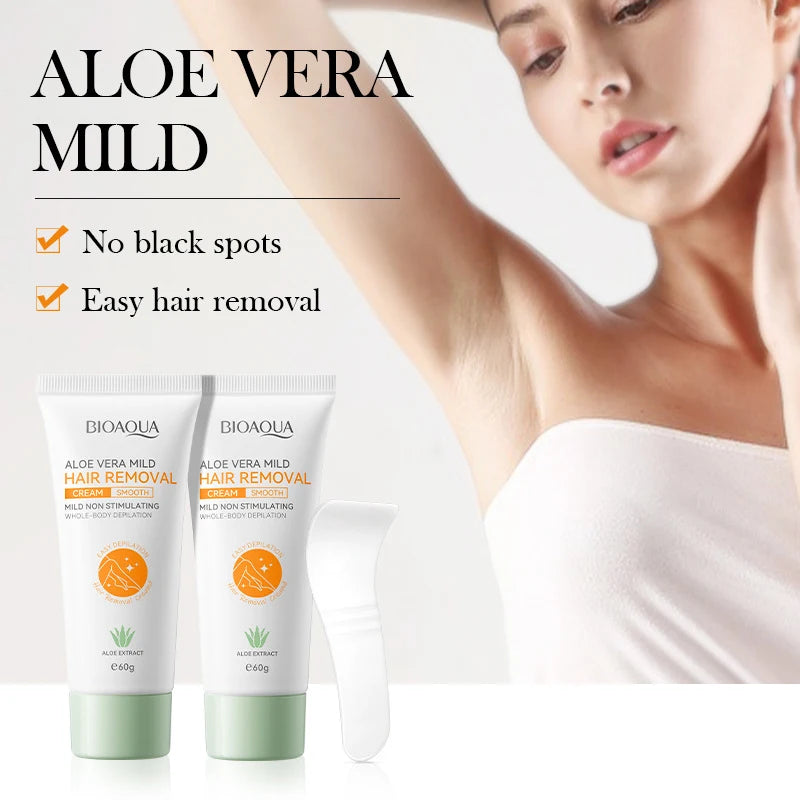 Painless Aloe Vera Hair Removal Cream for Full Body - 5