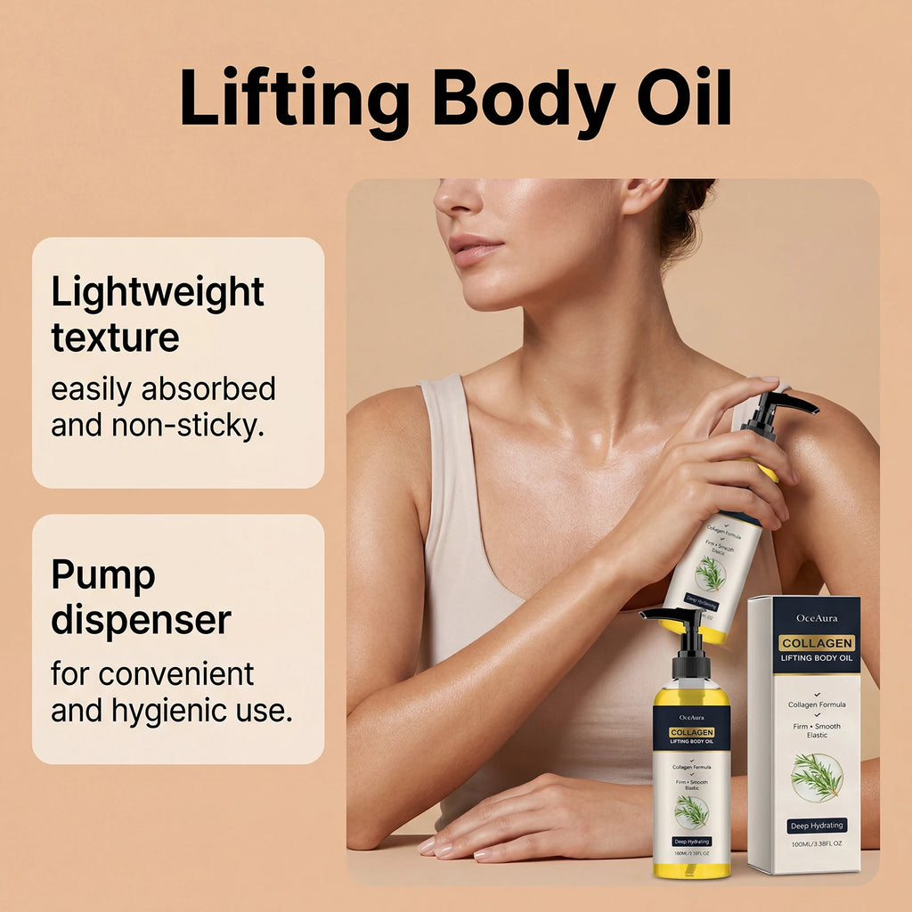 Collagen Lifting Body Oil for Skin Firming and Hydration